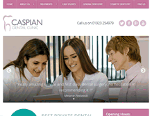 Tablet Screenshot of caspiandentalclinic.com